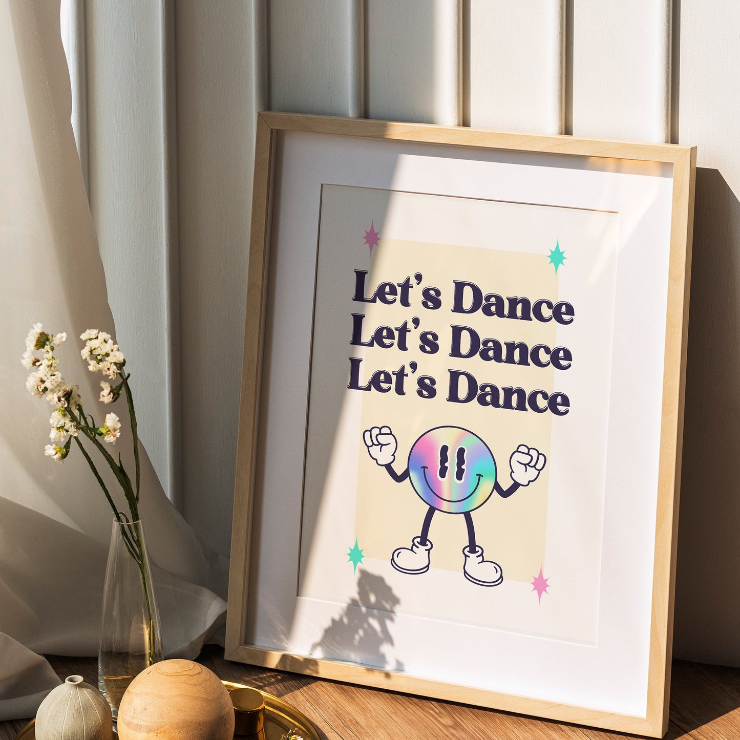 Retro Let's Dance Print