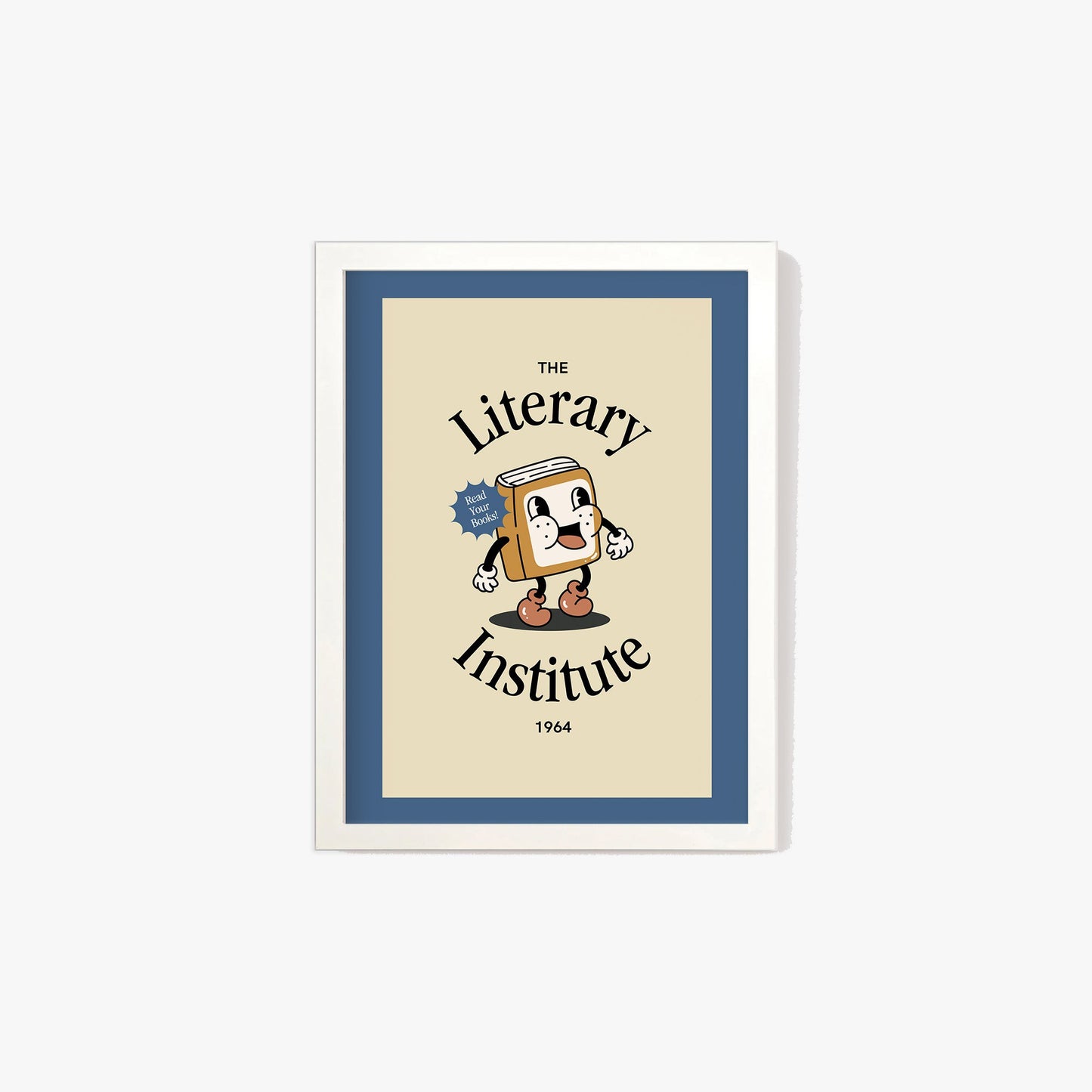 Retro The Literary Institute Print