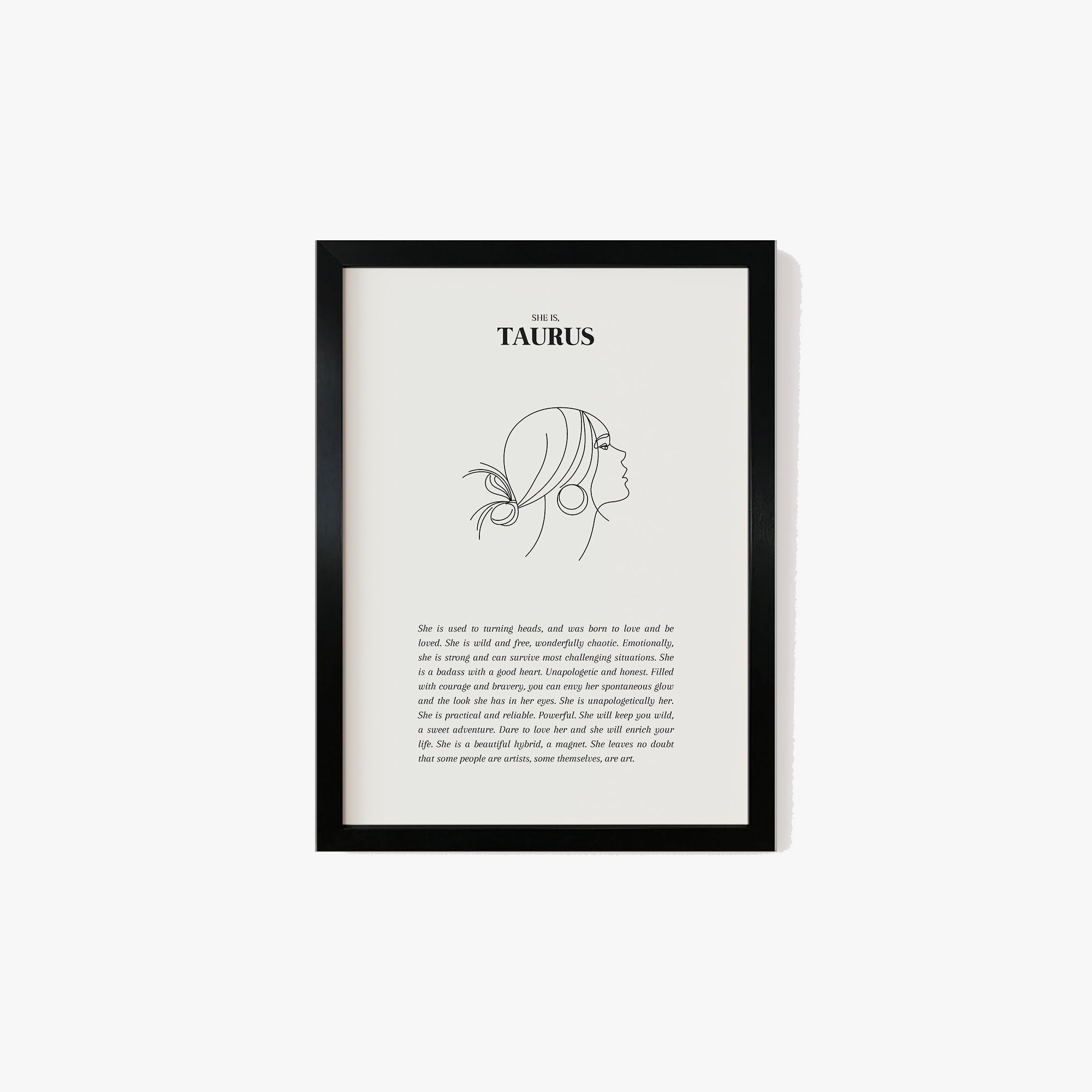She Is Taurus Print – Lune Club