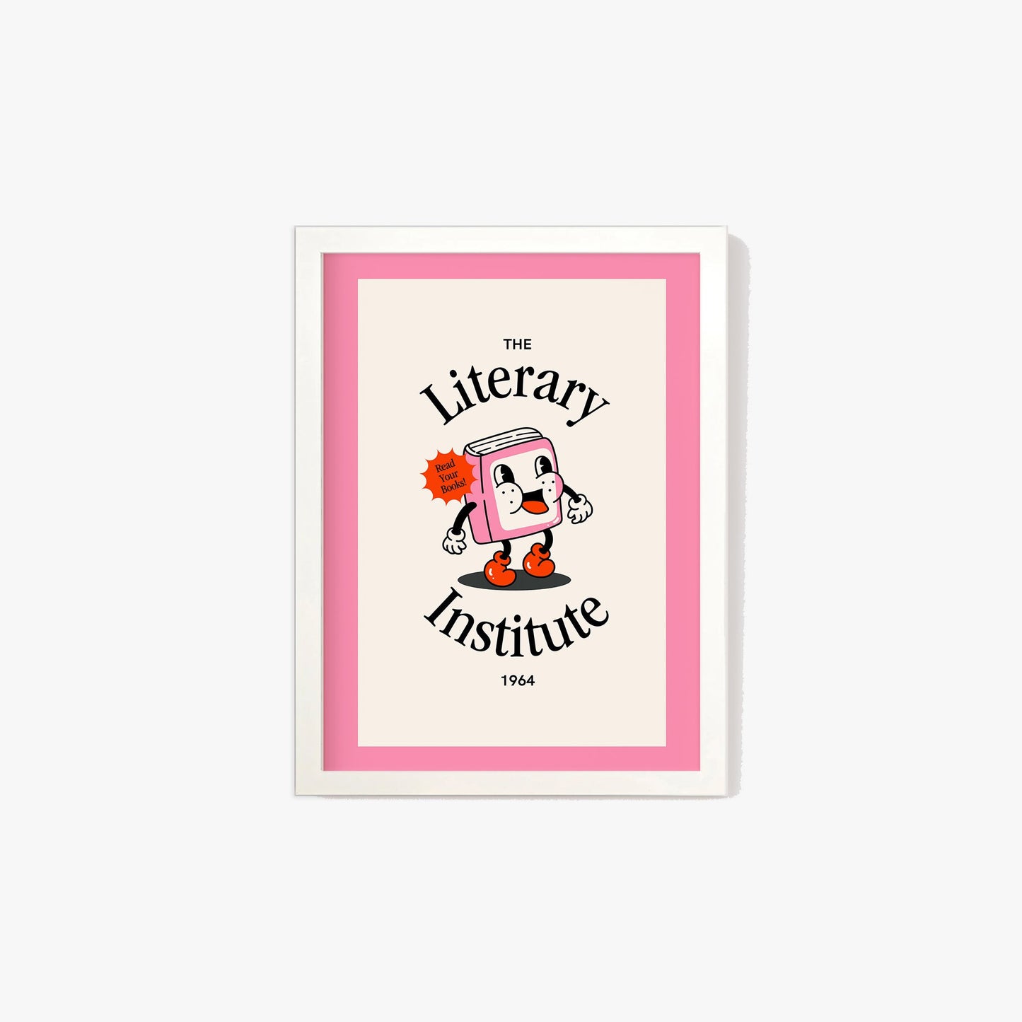 Retro The Literary Institute Print