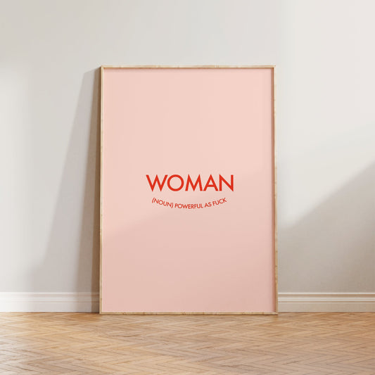 Woman Definition Print