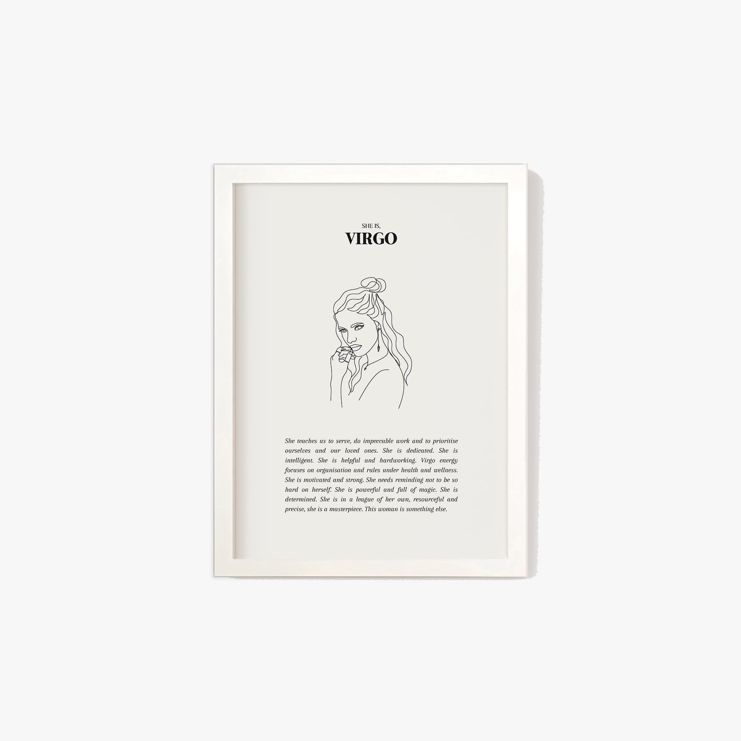 She Is Virgo Print