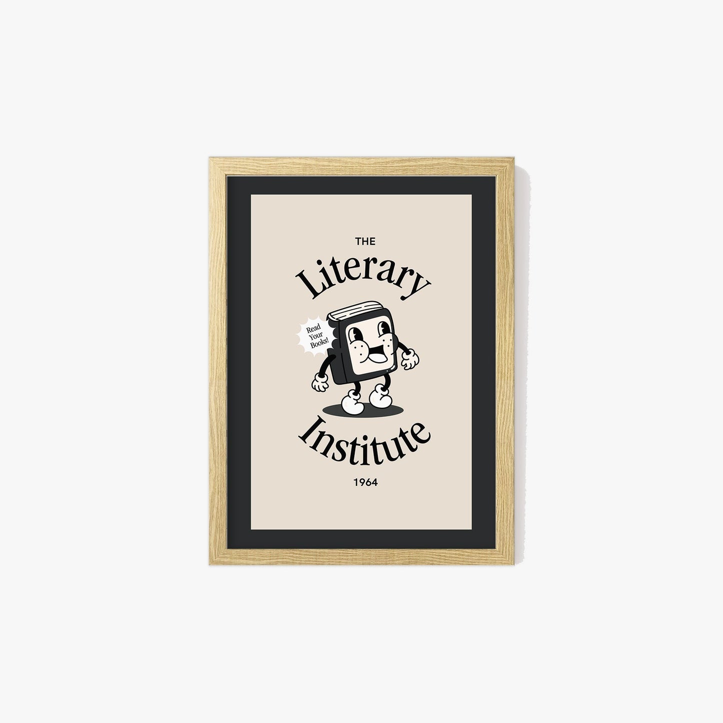 Retro The Literary Institute Print