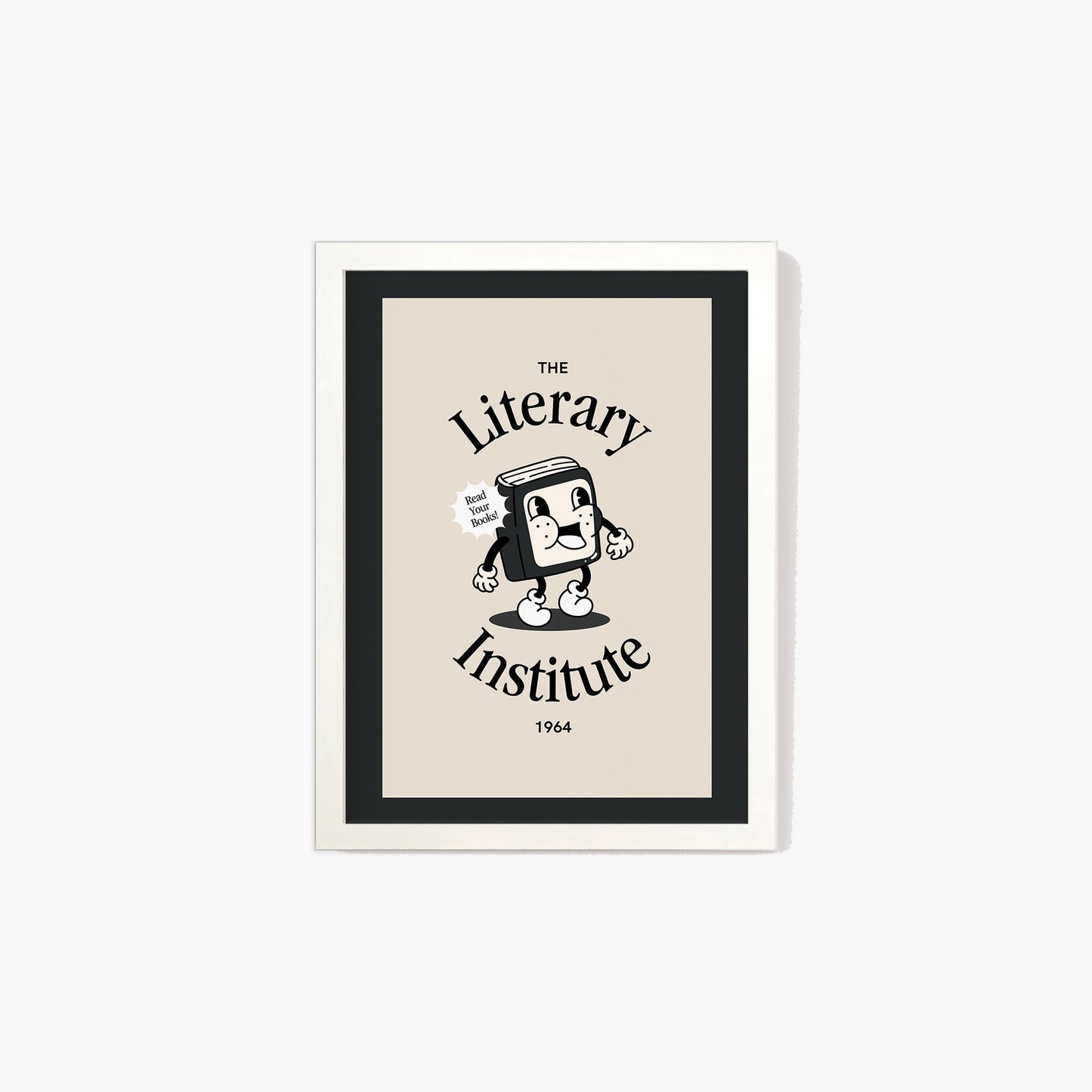 Retro The Literary Institute Print