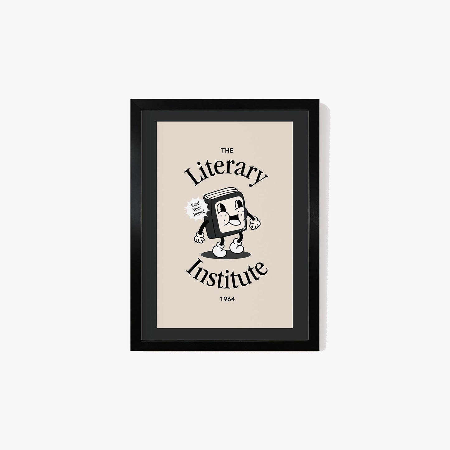 Retro The Literary Institute Print