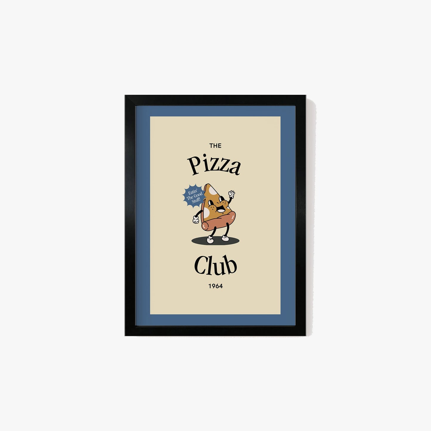 Retro Pizza Club Print