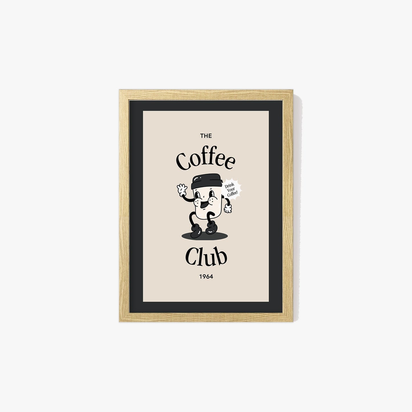 Retro Coffee Club Print