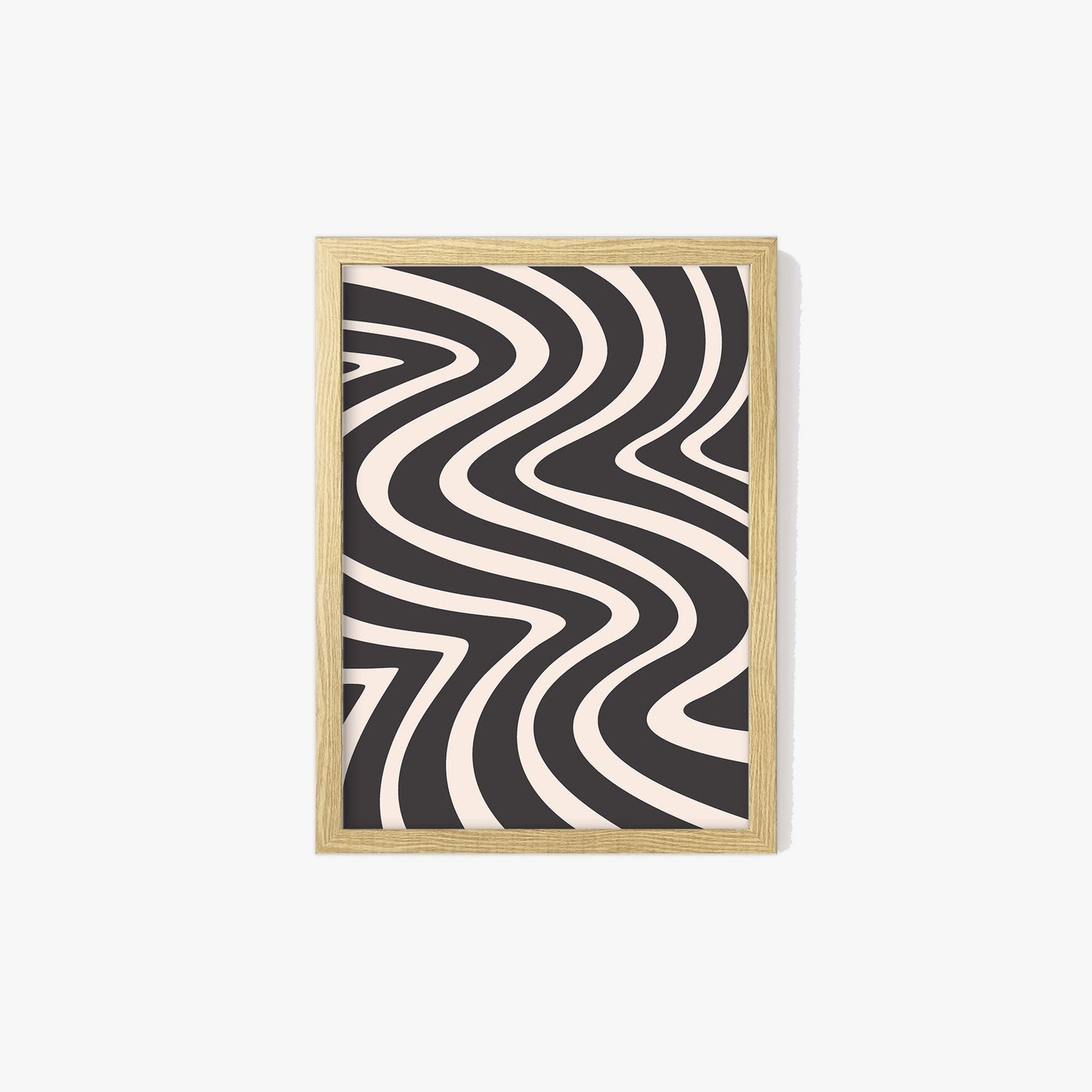 Abstract Wavy Pattern Print