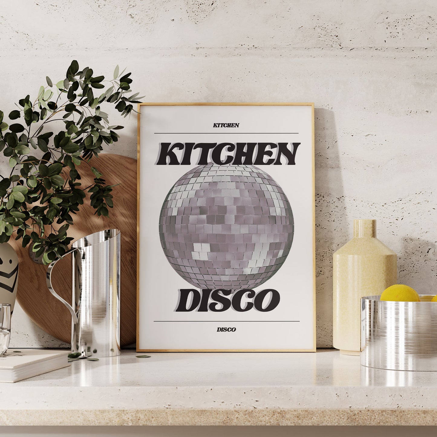 Kitchen Disco Retro Print