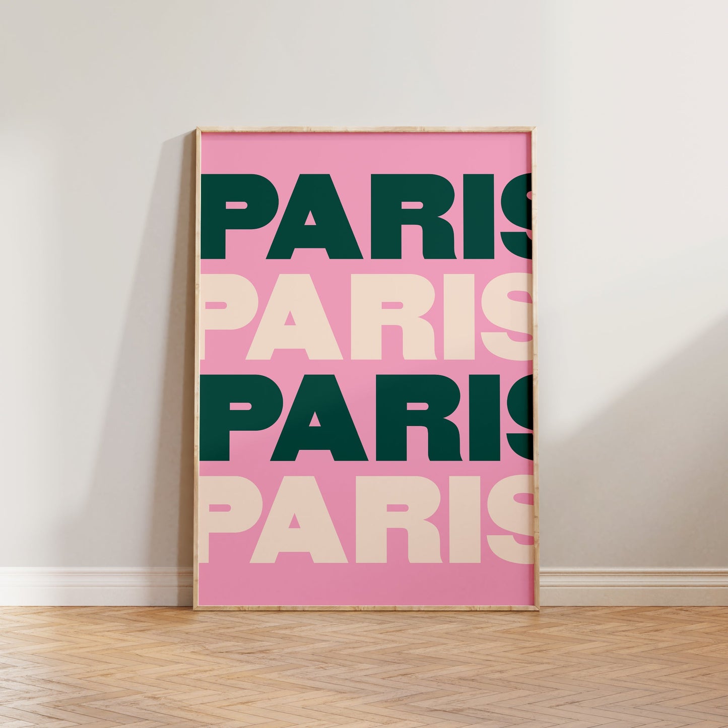 Colourful Paris Travel Print